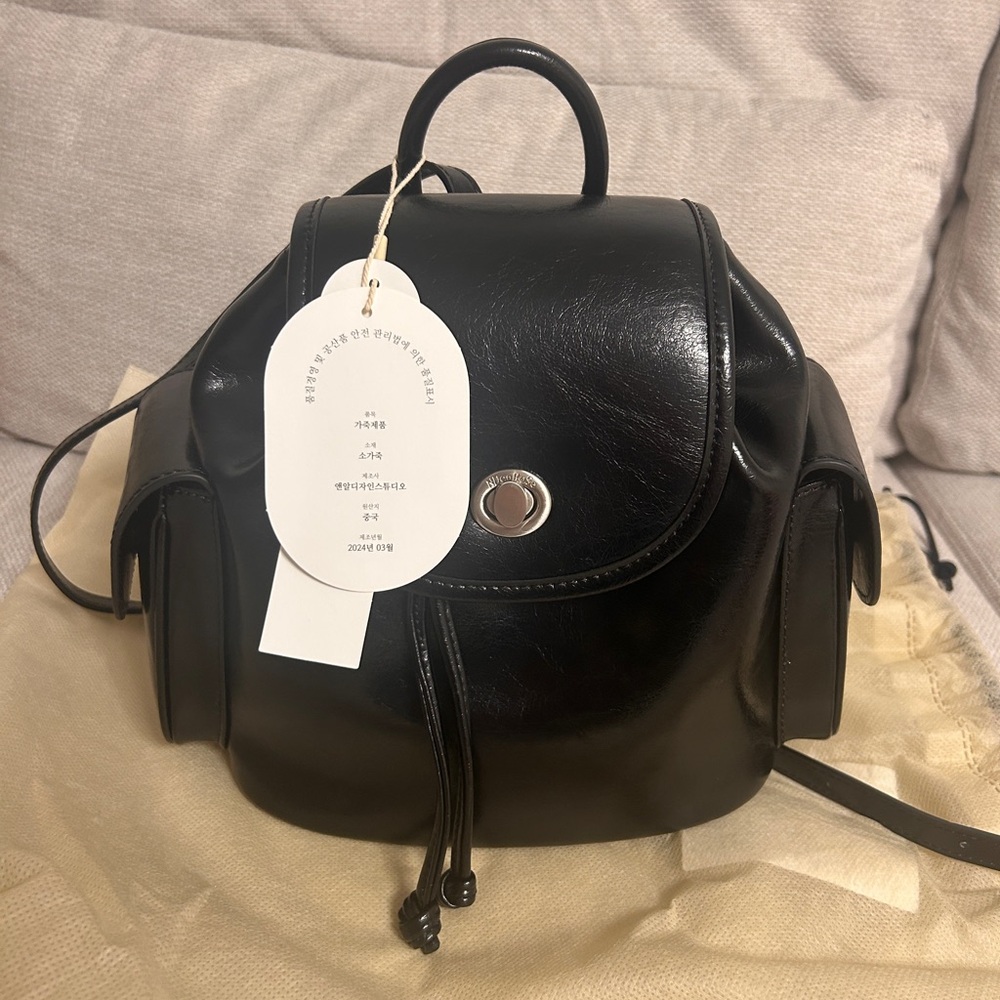 NWT NdeaRose Leather Backpack Korean brand - Picture 8 of 10
